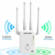 Load image into Gallery viewer, Wavlink AC1200 2.4GHz 5GHz Dual-band WiFi AP/Repeater Long Range Extender/Router Dual Giga LAN