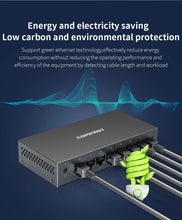 Load image into Gallery viewer, Comfast CF-SG83 Gigabit Mini Switch Ethernet 8 Port 1000Mbps Fast RJ45 Network Hub Desktop Network Switch Plug&Play Internet Splitter