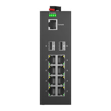 Load image into Gallery viewer, keepLink Industrial PoE Switch 8-Port 10/100/1000Mbps Gigabit Ethernet 2-Port Gigabit SFP Managed DIN-Rail IP40 IEEE802.3af/at 20G Switching