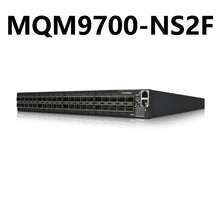 Load image into Gallery viewer, NVIDIA Mellanox MQM9700-NS2F Quantum 2 NDR InfiniBand Switch 64-ports 400Gb/s, 32 OSFP, Managed, power-to-connector (P2C) airflow