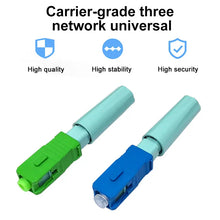 Load image into Gallery viewer, ONTi New SC APC SM Single-Mode Fiber Optical Connector FTTH Tool Cold Connector Tool SC UPC Fiber Optic Fast Connector