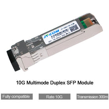 Load image into Gallery viewer, 10G SR SFP+ Module Multi-Mode Duplex LC Gigabit 850nm 300m Fiber SFP Transceiver Module Compatible with Cisco/Mikrotik Switch