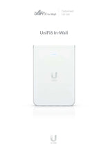 Load image into Gallery viewer, Ubiquiti U6-IW UniFi6 In-Wall AP Wall-mounted WiFi 6, 5.3 Gbps,2.4/5GHz bands Wireless access point with a built-in PoE switch