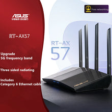Load image into Gallery viewer, Asus Wifi 6 Router Rt-Ax57 Dual Band Wifi Router Game And Streaming Compatible With Aimesh Including Lifelong Internet Security