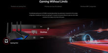 Load image into Gallery viewer, ASUS RT-AX82U AX5400 ROG Gaming Router Dual-Bnd WiFi 6 Game Acceleration Mesh WiFi,MU-MIMO, Mobile Game Boost, Streaming, Gaming