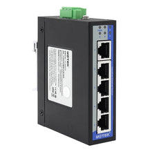 Load image into Gallery viewer, UOTEK 5 Ports 10/100Mbps Unmanaged industrial Ethernet Switch Reliable Data Transmission DIN-rail 12/24/48VDC(10.8~52.8VDC) UT-6405CA