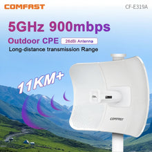 Load image into Gallery viewer, COMFAST Outdoor Access Point 900Mbps Long Range CPE 5GHz Wireless Bridge 23dBi 11-25km Repeater Signal Extender