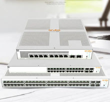 Load image into Gallery viewer, HPE Aruba Instant On 1930 24Port Gigabit PoE Managed Switch with 4*SFP+ ports JL684A 24G class 4 PoE 370W 95.23mbps, 128Gbps switching