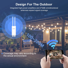 Load image into Gallery viewer, Comfast Outdoor Access Point 2.4G&5G 1200Mbps High Power Gigabit AP Long Range WiFi Antenna Street Router Outdoor WiFi Extender Repeater