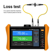 Load image into Gallery viewer, Optical Fiber Tester 8 inches OTDR Tester Built-in VFL OPM LS Event Map OLT SFP Test RJ45 Cable Tester Digital Multimeter Tester
