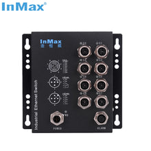 Load image into Gallery viewer, InMax M508B M12 8 Port Gigabit Railway Industrial Ethernet Switch railway bypass on-board system IP65 IP67 gigabit rugged ethernet switch
