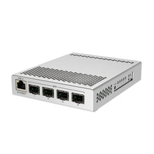Load image into Gallery viewer, MikroTik CRS305-1G-4S+IN Gigabit Network Management Switch - Metal Casing - Redundant Power Supply - 10Gbps SFP+ Ports - RouterOS/SwOS