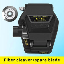 Load image into Gallery viewer, High Precision Fiber Cleaver Black S-6C Optical Fiber Cable Cutting Knife FTTT Fiber Optic Knife Tools Cutter 16 Surface Blade