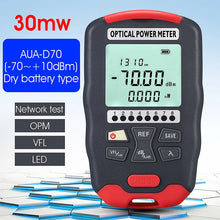 Load image into Gallery viewer, COMPTYCO AUA-DC70 Optical Power Meter -70~+10dBm 4 in 1 OPM Multifunction Fiber Network Cable Tester VFL 15-30MW(optional)