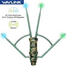 Load image into Gallery viewer, WavLink AC1200 Dual Dand 2.4G&5Ghz High Power IP67 Weatherproof Long Range Outdoor WiFi Extender/AP/Mesh Wireless Router