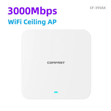 Load image into Gallery viewer, COMFAST AX3000 WiFi6 Ceiling AP Wireless Wall-mounted Router Extender Dual band High Speed Full Gigabit Ports 48V POE Wi-Fi Amplifier