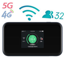 Load image into Gallery viewer, ZTE 5G Mobile Hotspot MU5001 Wireless Outdoor WiFi6 Router 2.4 Inch Screen Support VPN PP2P L2TP, WiFi 802.11 ax, 2.4G+5G Supported Frequencies
