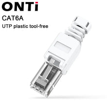 Load image into Gallery viewer, ONTi RJ45 8P8C Unshield Shielded Field Connector RJ45 Termination Plug for Cat.6/6A/7 23AWG Installation Cable