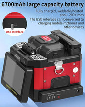 Load image into Gallery viewer, COMPTYCO A-80S Optical Fiber Fusion Splicer SM MM Multilingual Touch Screen Fiber Optic Core Welding Machine Built in OPM VFL