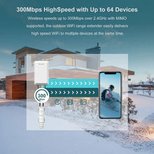 Load image into Gallery viewer, Wavlink High Power 300Mbps Outdoor WiFi Long Range Extender 2.4G Wifi AP/Repeater/Router CPE Kit PoE WiFi Singal Booster 1.5KM