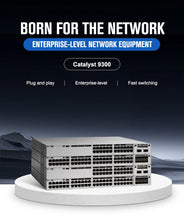 Load image into Gallery viewer, Cisco Catalyst C9300 Network Enterprise Switch 12*25G/10G/1G Multigigabit Ethernet Ports SNMP QoS Functions Cloud Managed Switch C9300X-12Y-M