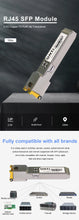 Load image into Gallery viewer, ONTi 2.5G RJ45 SFP Module 2.5Gbps SFP Copper RJ45 SFP Transceiver Module 8dBm Compatible with Cisco/Mikrotik Ethernet Switch