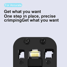 Load image into Gallery viewer, ONTi Professional Wire Stripper CAT6 Crystal Head Crimping Tool with RJ45 Cables Meter Tester for 4P/6P/8P Network Cable Cutters