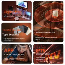 Load image into Gallery viewer, Tenda W13 dual-band Gigabit WiFi 6 panel AP, supports 80MHZ bandwidth, wireless speed up to 1500mbps 802.11a Wi-Fi