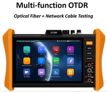 Load image into Gallery viewer, 8-Inch Touch Screen OTDR Tester Optic Fiber Live Test SC/UPC 150km Optical Reflectometer OPM OLS VFL Tester SC/UPC Connector