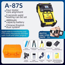 Load image into Gallery viewer, FTTH Fiber A-87S Fusion Splicer Welder Fiber Optic Tool Multi-function splicer machine 9 seconds welding splicing machine