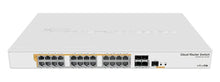 Load image into Gallery viewer, MikroTik CRS328-24P-4S+RM 24Port Gigabit Ethernet router/switch 4*10Gbps SFP+ ports, 1U rackmount case, Dual Boot, PoE output, 500W