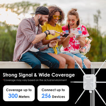 Load image into Gallery viewer, WAVLINK High Power WiFi6 Long Range Outdoor Access Point Dual Band 2.4G+5G WiFi Mesh Extender Booster with PoE IP67 Weatherproof