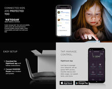 Load image into Gallery viewer, NETGEAR RAXE300 AXE7800 Nighthawk 8-Stream Tri-Band WiFi 6E Router 7.8Gbps Speed 2,500 Sq.Ft Armor & Smart Parental Controls