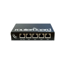 Load image into Gallery viewer, Mikrotik RB850Gx2 Routerboard 850G Dual Core 500MHz 512MB 5 Port Gigabit OSL5 PowerPC Router, 1*10/100/1000Mbps Ports, Wi-Fi 802.11g