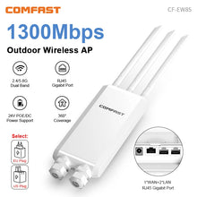 Load image into Gallery viewer, COMFAST CF-E320NV2 Outdoor Long Rang Street Access Point 2.4Ghz + 5.8Ghz Relay Wireless Bridge CPE Wi-Fi