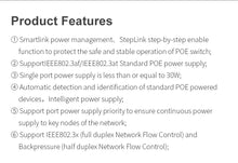 Load image into Gallery viewer, COMFAST 24-Port Gigabit POE Ethernet Switch With Rj45 Port 24* 10/100/1000M 2*SFP IEEE802.3af/at POE Power Switch Hotel Office