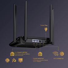 Load image into Gallery viewer, Wavlink AC1200 Wireless Dual Band Router(2.4G + 5G) Gigabit WiFi Router for Home & Gaming Supports MU-MIMO Beamforming IPV6