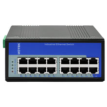 Load image into Gallery viewer, UOTEK 16 Ports 10/100/1000M RJ45 2 Layer Unmanaged Industrial Ethernet Switch DIN-Rail UT-60020G-16GT-BNF