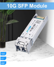 Load image into Gallery viewer, 10G SR SFP+ Module Multi-Mode Duplex LC Gigabit 850nm 300m Fiber SFP Transceiver Module Compatible with Cisco/Mikrotik Switch