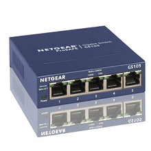 Load image into Gallery viewer, Netgear GS105 Gigabit Switch 5-Port 10/100/1000 Gigabit Ethernet Bandwidth 10 Gbps Unmanaged Desktop Switch For Home office