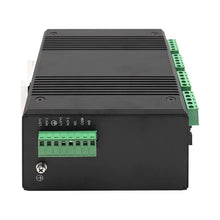Load image into Gallery viewer, UOTEK 100M 8 Ports Managed Industrial Din-rail Ethernet Switch with RS485 RS422 Serial Ports IP40 rating UT-65208F-4T4SC-4DF-MNF