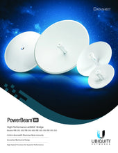 Load image into Gallery viewer, Ubiquiti Pbe-5AC-620 UISP airMAX PowerBeam AC 5GHz 620mm Bridge 5 GHz WiFi antenna with a 450+ Mbps Real TCP/IP throughput rate