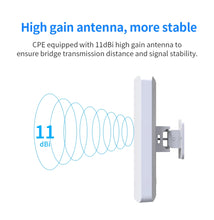 Load image into Gallery viewer, COMFAST 1 Pair 300Mbps Long Range Outdoor WiFi CPE 5Ghz Wireless AP Bridge Antenna Repeater Nanostation