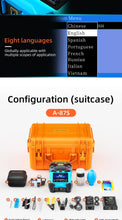 Load image into Gallery viewer, Fiber Optic Fusion Splicer Full set Hot Melt Machine Fully Automatic Fusion Splicer Fiber Optic Cable Trunk Wire Jumper A-87S
