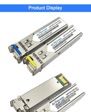 Load image into Gallery viewer, Gigabit SFP BiDi LC Transceiver Module 3/10/20/40/80/100km 1000Base-BX WDM SFP Optical Module for Mikrotik/TP-Link/Zyxel