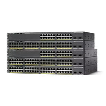 Load image into Gallery viewer, Cisco WS-C2960X-48TD-L 2960-X Gigabit Ethernet switch 48× 10/100/1000 Gigabit Ports 2× 10G SFP+ ports 256Gbps switching capacity