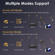 Load image into Gallery viewer, Wavlink AC1200 Wireless Dual Band Router(2.4G + 5G) Gigabit WiFi Router for Home & Gaming Supports MU-MIMO Beamforming IPV6