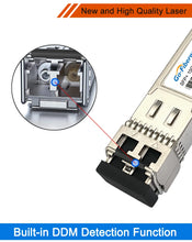 Load image into Gallery viewer, 10Gb SFP Module Multimode 10GBASE-SR 850nm Dual LC Compatible with Ubiquiti/Mikrotik/Cisco SFP-10G-SR Fiber Optical Transceiver