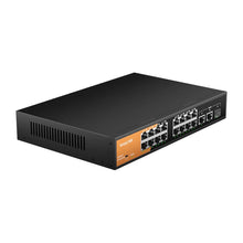 Load image into Gallery viewer, keepLink 19-Port Ethernet Switch with 19-PoE 10/100M and 2-100/1000M Gigabit and 1-SFP for Uplink Unmanaged Switch