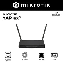 Load image into Gallery viewer, Mikrotik Wireless Router Access Point hAP Ax3 C53UiG+5HPaxD2HPaxD Mikrotik AP 2.4G & 5G Wireless Router WiFi Hotspot external antennas